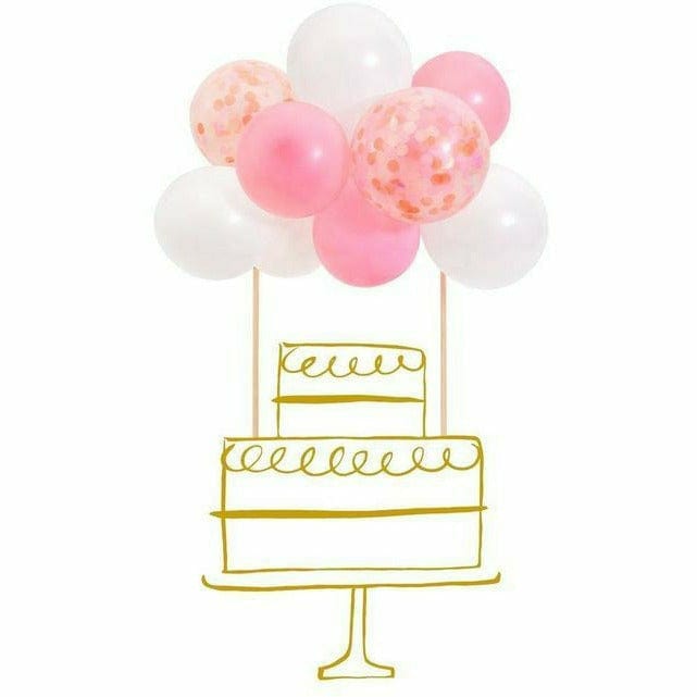 Meri Meri BIRTHDAY Pink Balloon Cake Topper Kit