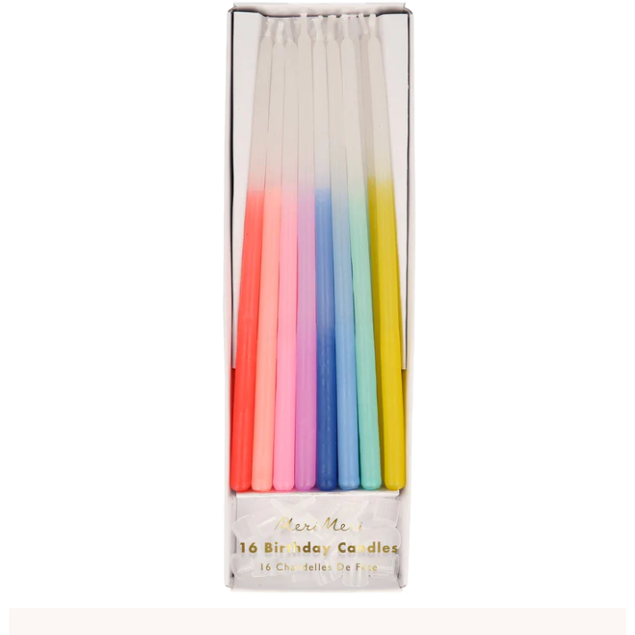 Meri Meri BOUTIQUE Meri Meri Rainbow Dipped Tapered Candles