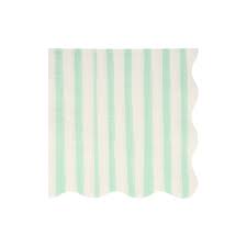 Mint Stripe Large Napkins
