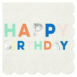 Meri Meri BOUTIQUE NAPKINS Birthday Palette Small Napkins