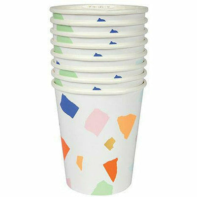 Meri Meri BOUTIQUE NAPKINS Bright Terrazzo Cups