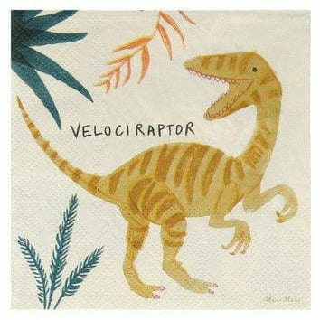 Meri Meri BOUTIQUE NAPKINS Dinosaur Kingdom Small Napkins