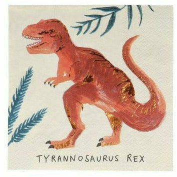 Meri Meri BOUTIQUE NAPKINS Dinosaur Kingdom Small Napkins