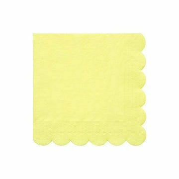 Meri Meri BOUTIQUE NAPKINS Pale Yellow Large Napkins