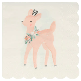 Meri Meri BOUTIQUE NAPKINS Pastel Deer Napkins