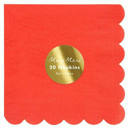 Meri Meri BOUTIQUE NAPKINS Red Large Napkins