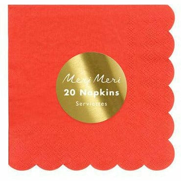 Meri Meri BOUTIQUE NAPKINS Red Small Napkins