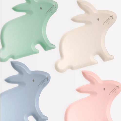 Meri Meri BOUTIQUE Reusable Bamboo Bunny Plates