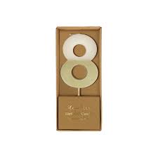 Meri Meri CANDLES Gold Dipped Number Candles 0-9 (8)
