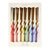 Meri Meri CANDLES Rainbow Twisted Table Candles (x 8)