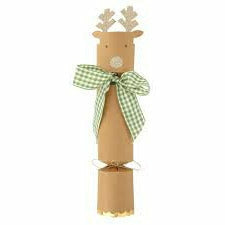 Meri Meri HOLIDAY: CHRISTMAS Gingham Bow Reindeer Crackers