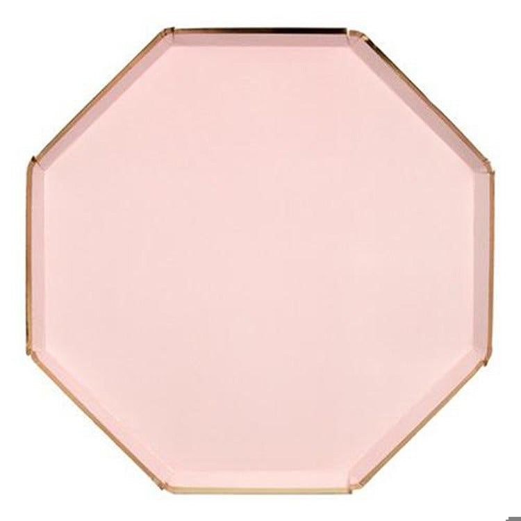 Dusky Pink Dinner Plates (x 8)