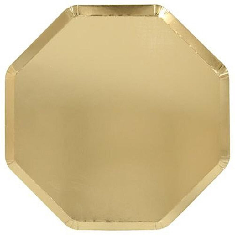 Gold Dinner Plates (x 8)