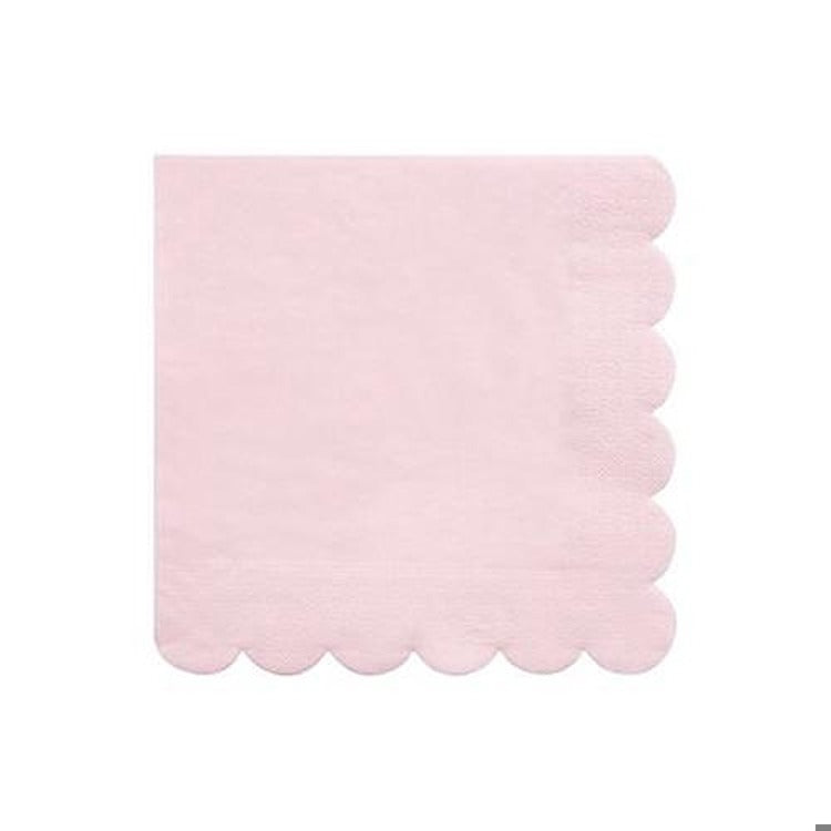 Large Candy Pink Paper Napkins (x 20)