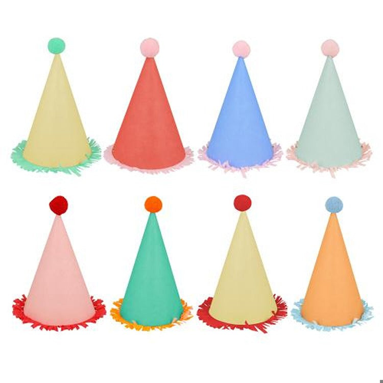 Large Party Hats (x 8)