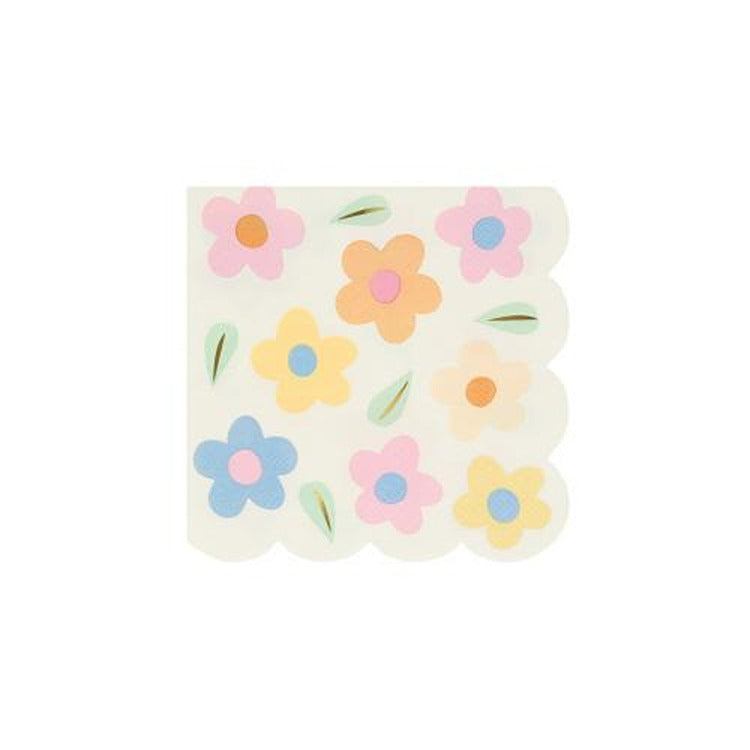 Happy Flowers Small Napkins (x 16)