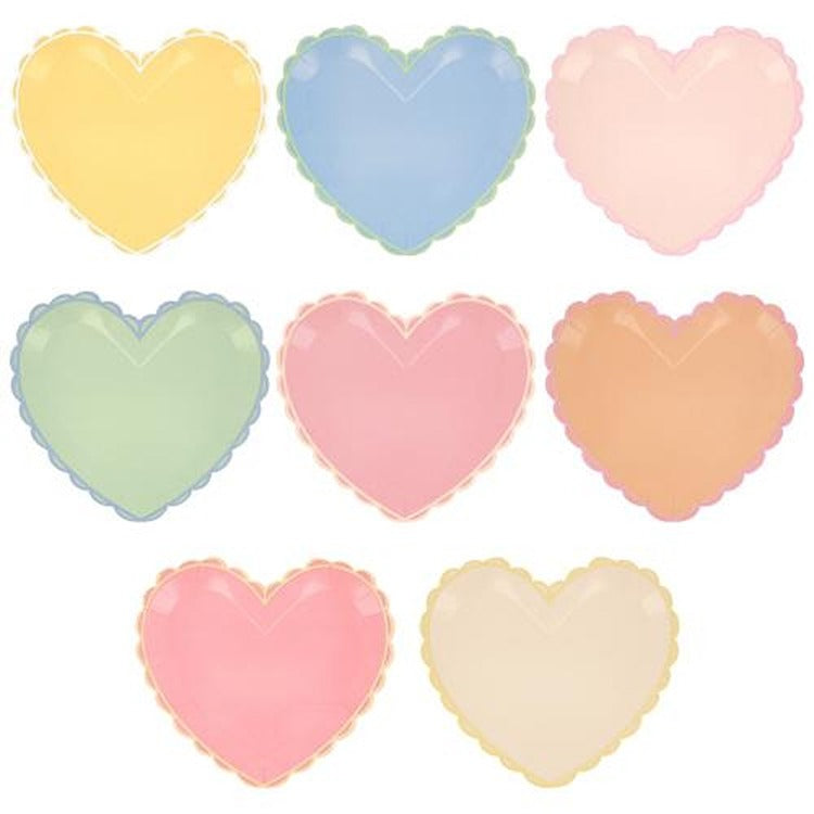 Pastel Heart Large Plates