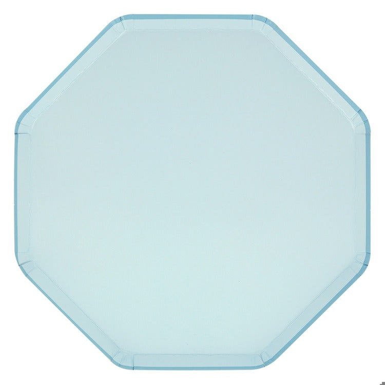 Summer Sky Blue Dinner Plates (x 8)