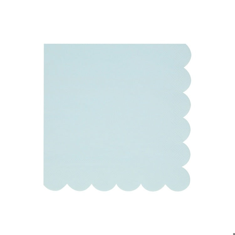 Summer Sky Blue Large Napkins (x 16)