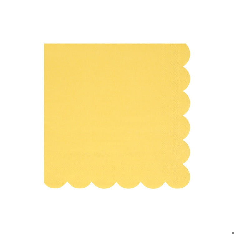 Lemon Sherbet Large Napkins (x 16)