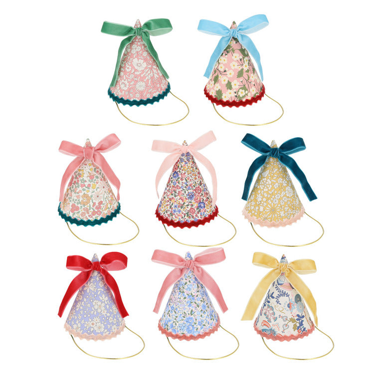 Meri Meri x Liberty Party Hats (x 8)