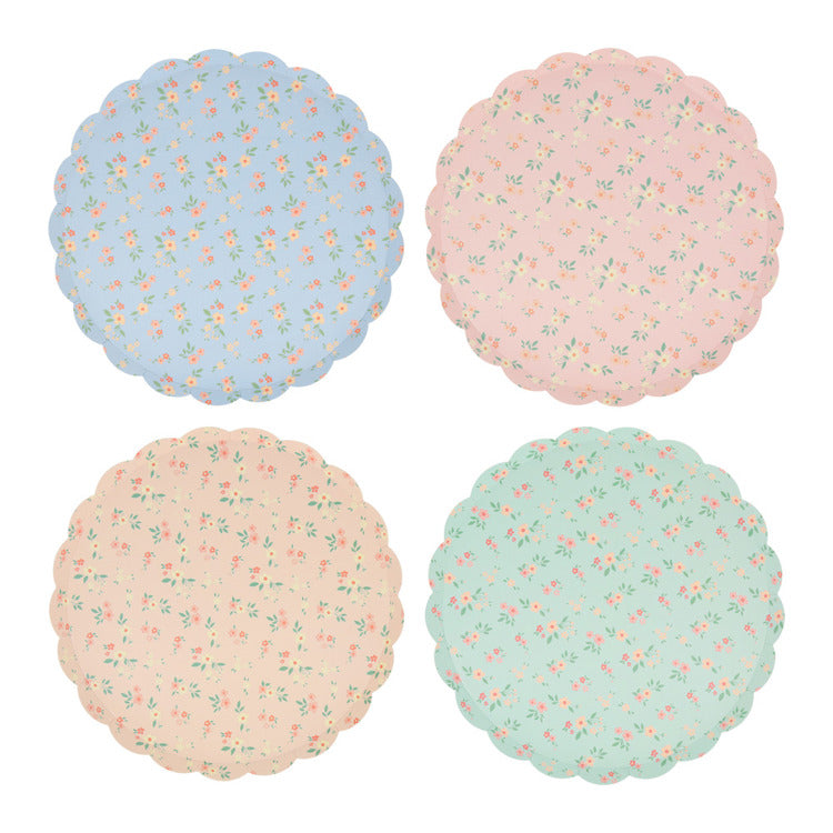 Vintage Ditsy Side Plates (x 8)