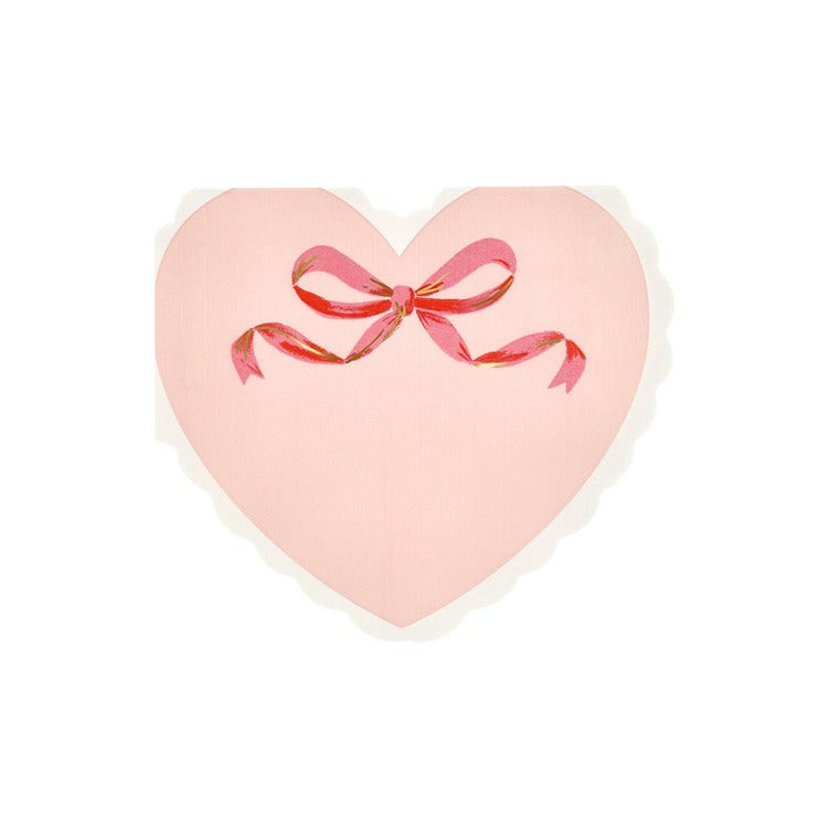 Coquette Heart Large Napkins (x 16)