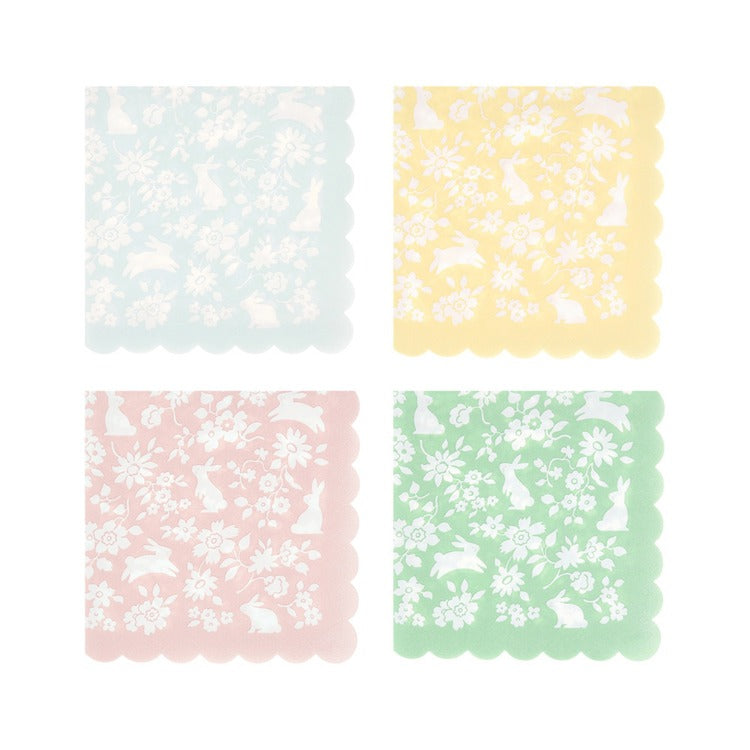 Ditsy Bunny Small Napkins (x 16)