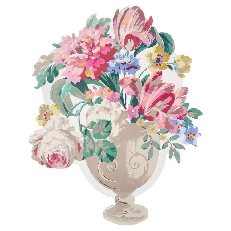 Rococo Floral Vase Plates (x 8)
