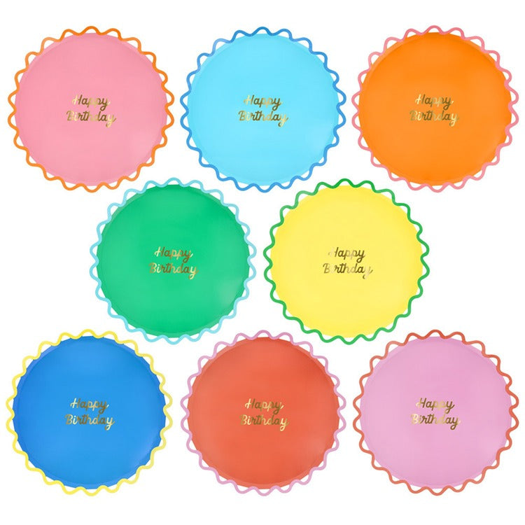 Wiggle Edge Dinner Plates (x 8)