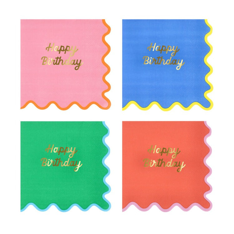 Wiggle Edge Large Napkins (x 16)