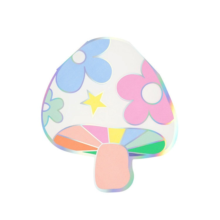 Groovy Mushroom Napkins (x 16)