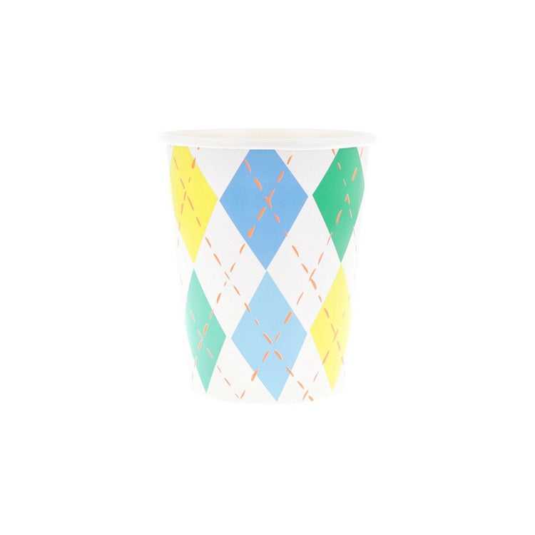 Argyle Cups (x 8)