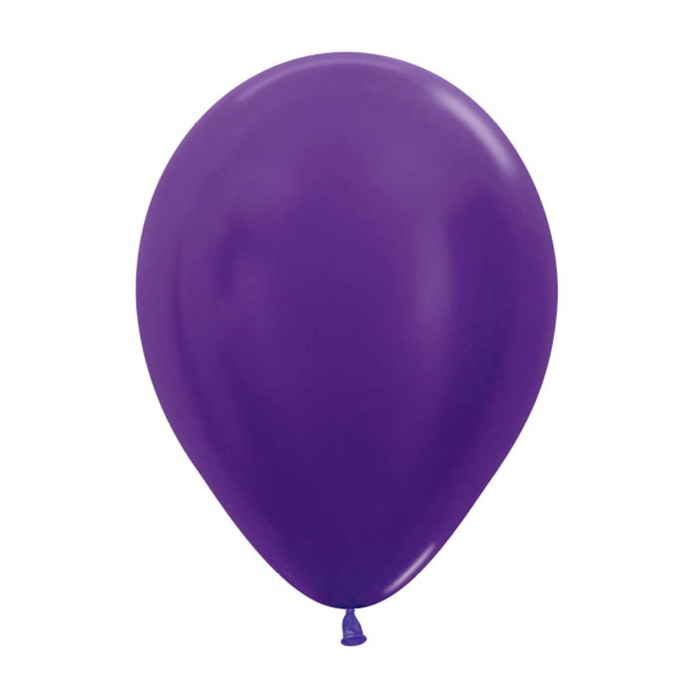 Metallic Violet Latex Balloon 100ct, 5"