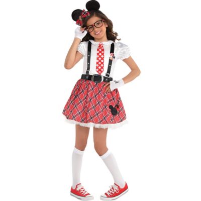 Kids Girls Minnie Mouse Nerd