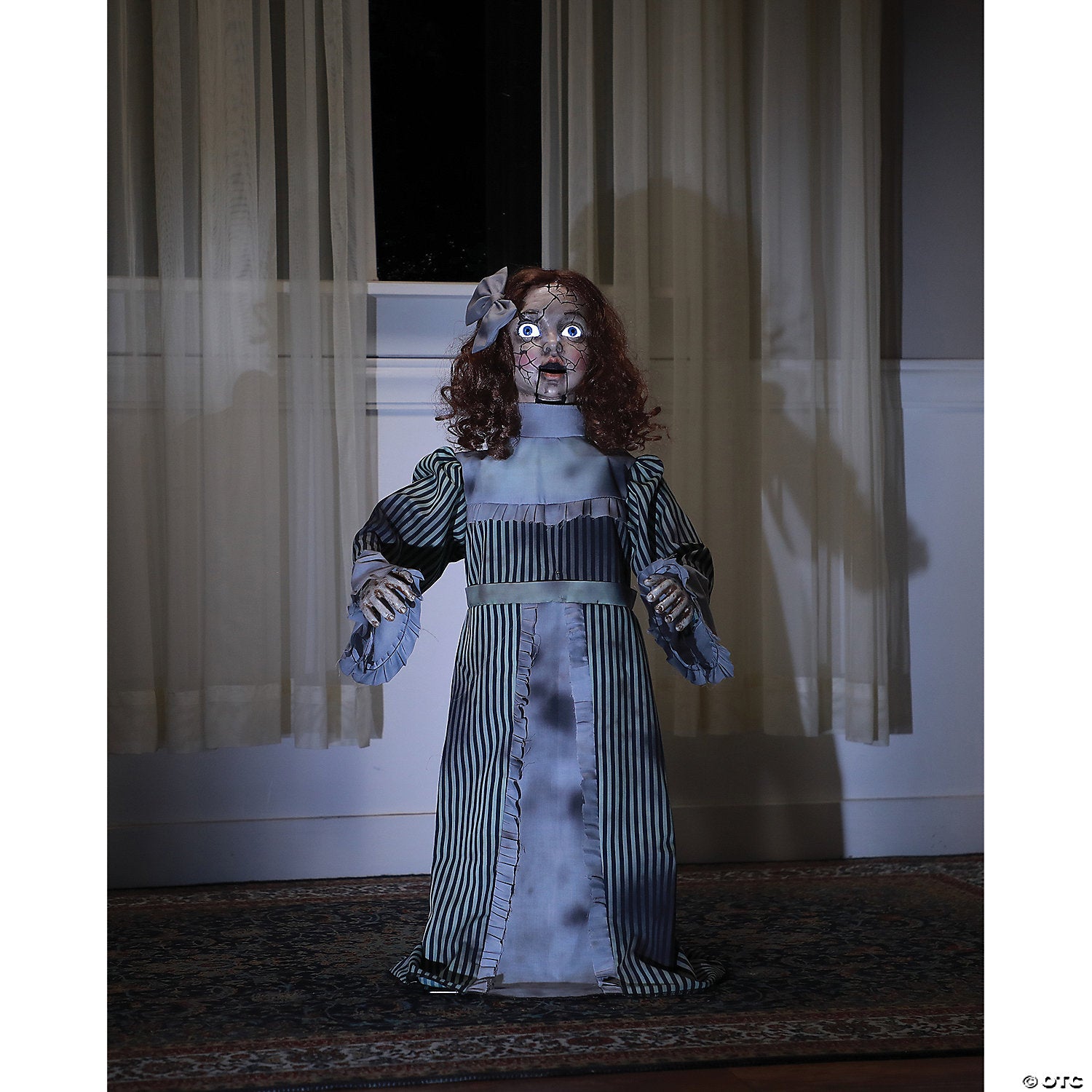 Morris Costumes HOLIDAY: HALLOWEEN 36" Talking Vintage Doll Decoration