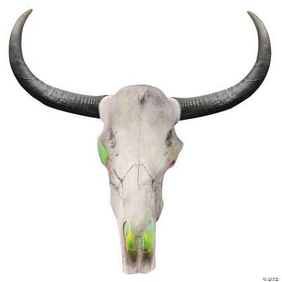 Morris Costumes HOLIDAY: HALLOWEEN LIGHTUP LONGHORN SKULL DECORATION