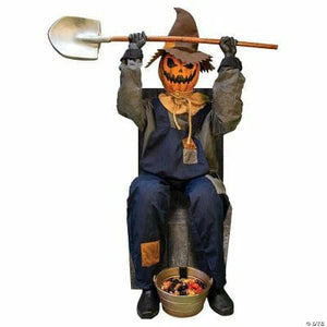 Morris Costumes HOLIDAY: HALLOWEEN Smiling Jack Greeter With Chair