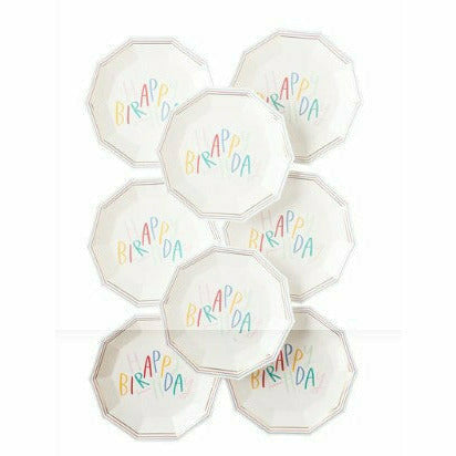 My Mind's Eye BIRTHDAY OUI PARTY BIRTHDAY HEXAGON PAPER PLATE