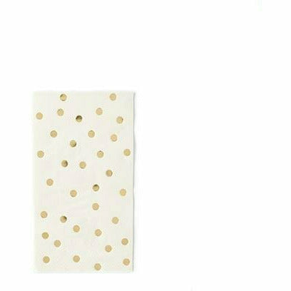 My Mind&#39;s Eye BOUTIQUE NAPKINS CREAM POLKA DOT DINNER NAPKIN