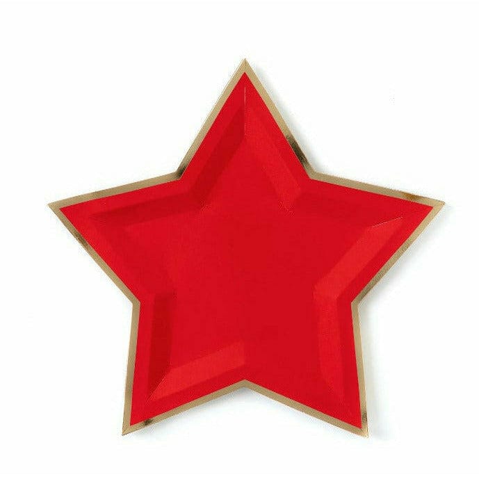 My Mind's Eye BOUTIQUE RED STAR PAPER PLATES