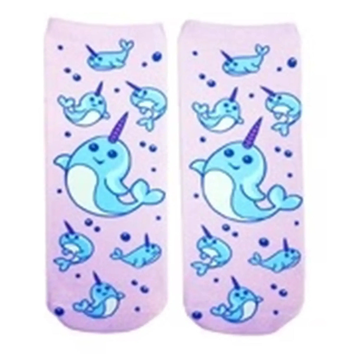 Narwhal Ankle socks