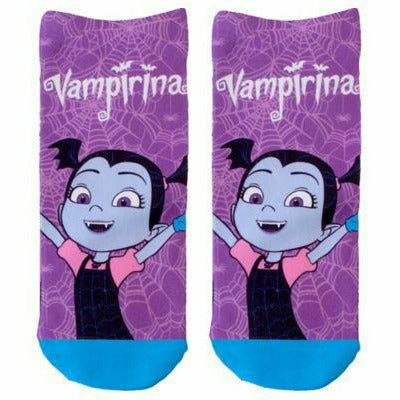 Neon Tuesday COSTUMES: ACCESSORIES Girls Vampirina Ankle Socks Purple