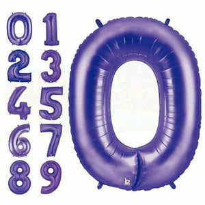 Nikki's Balloons BALLOONS 40" Purple Number Mylar Balloon