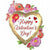 Nikki's Balloons BALLOONS 43" Satin Happy Valentine's Day Watercolor