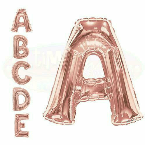 Nikki&#39;s Balloons BALLOONS 600&#39;s  34&quot; Rose Gold Letter Foil