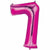 Nikki's Balloons BALLOONS 7 34" Bright Pink Number Mylar Balloon