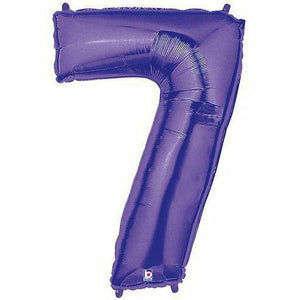 Nikki's Balloons BALLOONS 7 40" Purple Number Mylar Balloon