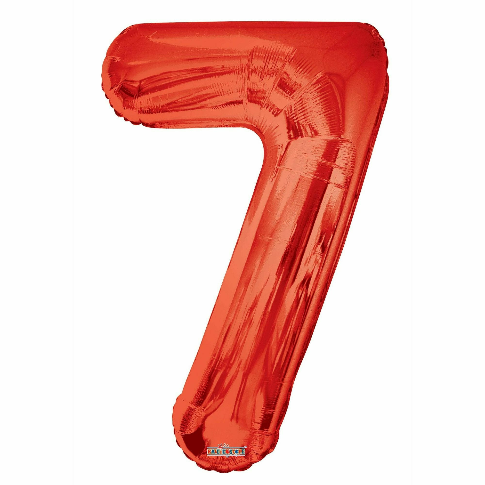 Nikki's Balloons BALLOONS 7 800's 34" Red Number Mylar Balloon