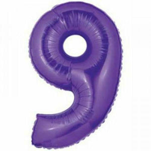 Nikki's Balloons BALLOONS 9 40" Purple Number Mylar Balloon